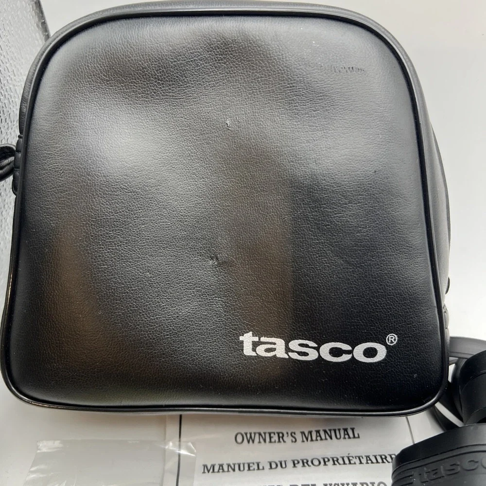 Vintage Tasco 7x35mm Zip Focus Binoculars - Complete Set with Case & Manual
